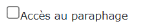 Une capture d’écran présentant la fonctionnalité du paragraphe en cours.